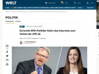 Bild zum Artikel: Da bricht SPD-Politiker Kahrs das Interview zum Verbot der AfD ab