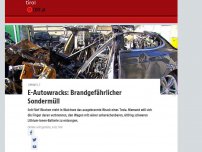 Bild zum Artikel: E-Autowracks: Brandgefährlicher Sondermüll