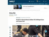Bild zum Artikel: IS-Anhängerinnen bleiben zurück in Deutschland auf freiem Fuß