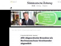 Bild zum Artikel: Bundestag: AfD-Abgeordneter Brandner als Rechtsausschuss-Vorsitzender abgewählt