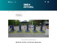 Bild zum Artikel: Mobile Poller schützen Mainzer Weihnachtsmarkt