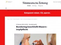 Bild zum Artikel: Gesundheitspolitik: Bundestag beschließt Masern-Impfpflicht