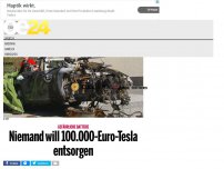 Bild zum Artikel: Niemand will 100.000-Euro-Tesla entsorgen