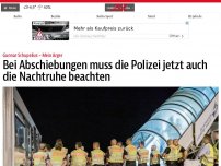 Bild zum Artikel: Bei Abschiebungen muss die Polizei jetzt auch die Nachtruhe beachten