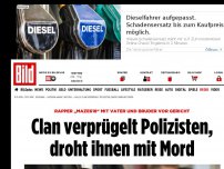 Bild zum Artikel: Rapper „Maze618“ vor Gericht - Clan verprügelt Polizisten, droht ihnen mit Mord