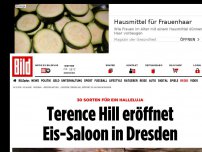 Bild zum Artikel: 30 Sorten für ein Halleluja - Terence Hill eröffnet Eis-Saloon in Dresden