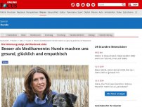 Bild zum Artikel: Die Stimmung steigt, der Blutdruck sinkt - Besser als Medikamente: Hunde machen uns gesund, glücklich und empathisch