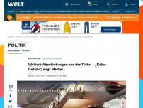 Bild zum Artikel: Weitere Abschiebungen aus der Türkei – „Keine Gefahr“, sagt Merkel