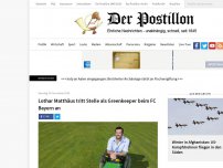 Bild zum Artikel: Lothar Matthäus tritt Stelle als Greenkeeper beim FC Bayern an