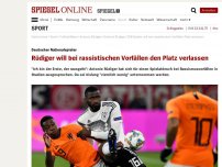 Bild zum Artikel: Deutscher Nationalspieler: Rüdiger will bei rassistischen Vorfällen den Platz verlassen