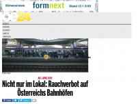 Bild zum Artikel: Nicht nur im Lokal: Rauchverbot auf Österreichs Bahnhöfen