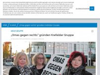 Bild zum Artikel: Neue Gruppe: „Omas gegen rechts“ gründen Krefelder Gruppe