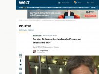 Bild zum Artikel: Bei den Grünen entscheiden die Frauen, ob debattiert wird