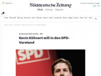Bild zum Artikel: SPD: Kevin Kühnert will in den SPD-Vorstand