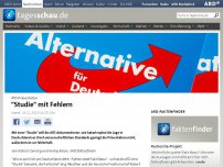 Bild zum Artikel: AfD-Präsentation: 'Studie' mit Fehlern