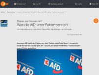 Bild zum Artikel: Was die AfD unter Fakten versteht