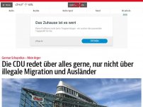 Bild zum Artikel: Die CDU redet über alles gerne, nur nicht über Migration und Ausländer