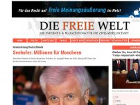 Bild zum Artikel: Seehofer: Millionen für Moscheen