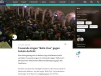 Bild zum Artikel: Tausende singen 'Bella Ciao' gegen Salvini-Auftritt