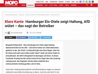 Bild zum Artikel: Deutliche Ansage: Hamburger Eis-Diele zeigt Haltung – AfD wütet im Netz