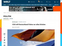 Bild zum Artikel: CDU will Deutschland-Fahne vor allen Schulen