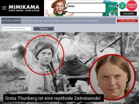 Bild zum Artikel: Greta Thunberg ist eine reptiloide Zeitreisende!