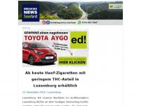 Bild zum Artikel: Ab heute Hanf-Zigaretten mit geringem THC-Anteil in Luxemburg erhältlich