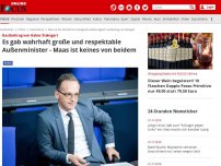 Bild zum Artikel: Gastbeitrag von Gabor Steingart - Es gab wahrhaft große und respektable Außenminister - Maas ist keines von beidem