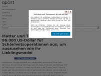 Bild zum Artikel: Mutter und Tochter geben 86.000 US-Dollar für Schönheitsoperationen aus, um auszusehen wie ihr Lieblingsmodel