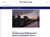 Bild zum Artikel: Tristesse im Polizeirevier - innere Sicherheit hat in Deutschland keine Priorität