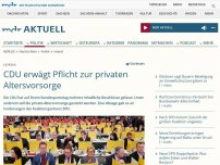 Bild zum Artikel: Parteitag: CDU erwägt Pflicht zur privaten Altersvorsorge