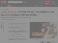 Bild zum Artikel: 60 Prozent der Österreicher sind mit dem Rauchverbot zufrieden