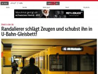 Bild zum Artikel: Randalierer schlägt Zeugen und schubst ihn in U-Bahn-Gleisbett!