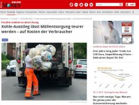 Bild zum Artikel: Fall aus Chemnitz zeigt - Kohle-Ausstieg lässt Müllentsorgung teurer werden - auf Kosten der Verbraucher