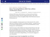 Bild zum Artikel: Neue Tierarztgebühren 2020: Das sollten Tierbesitzer wissen