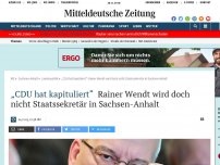 Bild zum Artikel: „CDU hat kapituliert“: Rainer Wendt wird doch nicht Staatssekretär in Sachsen-Anhalt