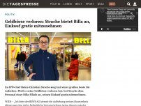 Bild zum Artikel: Geldbörse verloren: Strache bietet Billa an, Einkauf gratis mitzunehmen