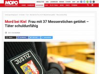 Bild zum Artikel: Mord bei Kiel: Frau mit 37 Messerstichen getötet – Täter schuldunfähig