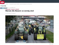Bild zum Artikel: Tausende Trecker in Berlin: Warum die Bauern so zornig sind