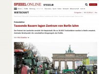 Bild zum Artikel: Protestaktion: Tausende Bauern legen Zentrum von Berlin lahm