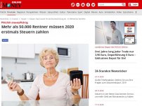 Bild zum Artikel: Plötzlich steuerpflichtig - Mehr als 50.000 Rentner müssen 2020 erstmals Steuern zahlen