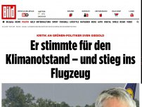 Bild zum Artikel: Kritik an Grünen-Politiker - Er stimmte für den Klimanotstand und stieg ins Flugzeug