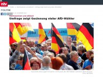 Bild zum Artikel: Rechtsextrem und völkisch: Umfrage zeigt Gesinnung vieler AfD-Wähler