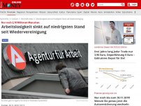 Bild zum Artikel: Nur noch 2,18 Millionen Menschen - Arbeitslosigkeit sinkt auf niedrigsten Stand seit Wiedervereinigung