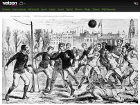 Bild zum Artikel: Das erste Länderspiel der Geschichte macht 1872 keine Werbung für den Fussball