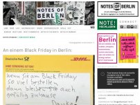 Bild zum Artikel: An einem Black Friday in Berlin: