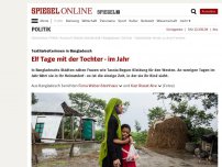 Bild zum Artikel: Textilarbeiterinnen in Bangladesch: Elf Tage mit der Tochter - im Jahr