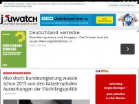 Bild zum Artikel: Also doch: Bundesregierung wusste schon 2015 von den katastrophalen Auswirkungen der Flüchtlingspolitik