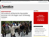 Bild zum Artikel: 500 arabisch-afrikanische Neusiedler kommen mit UN-Segen nach Schleswig-Holstein