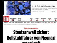 Bild zum Artikel: Überfall in Chemnitz - Anklage sicher: Rollstuhlfahrer von Neonazi verprügelt